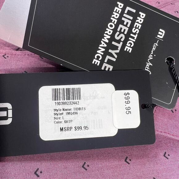 NEW Travis Mathew Prestige Tidbits Geometric Print Button Shirt Men's Large $99 - Picture 6 of 8